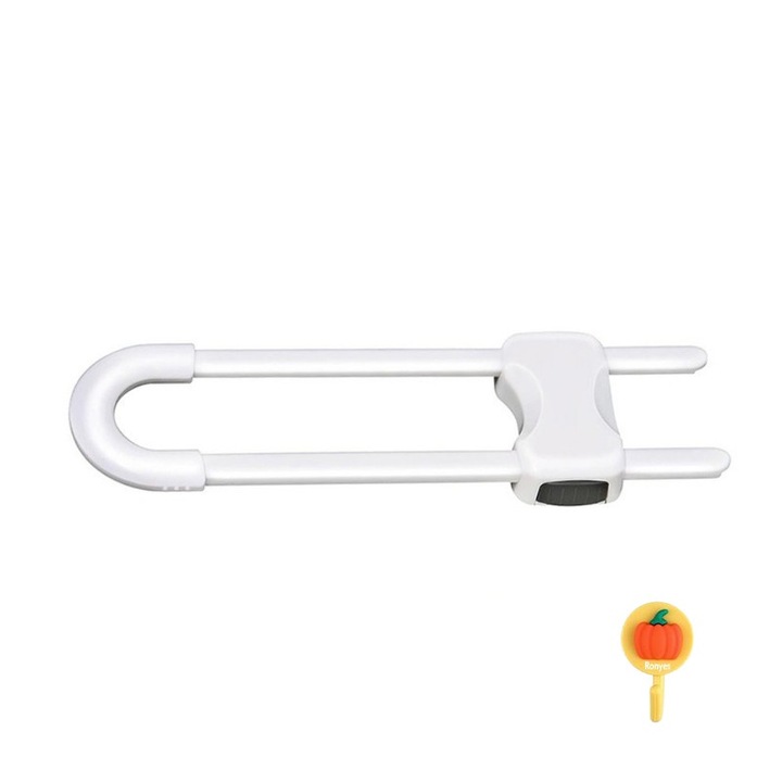 Dulap de siguranta pentru copii, reglabil, Dulap cu incuietoare de siguranta pentru copii, alb