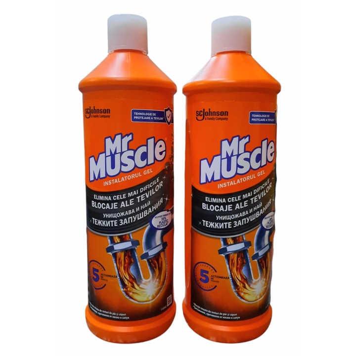 Mr Muscle pipe duguláselhárítás gél, 2 x 1000ml