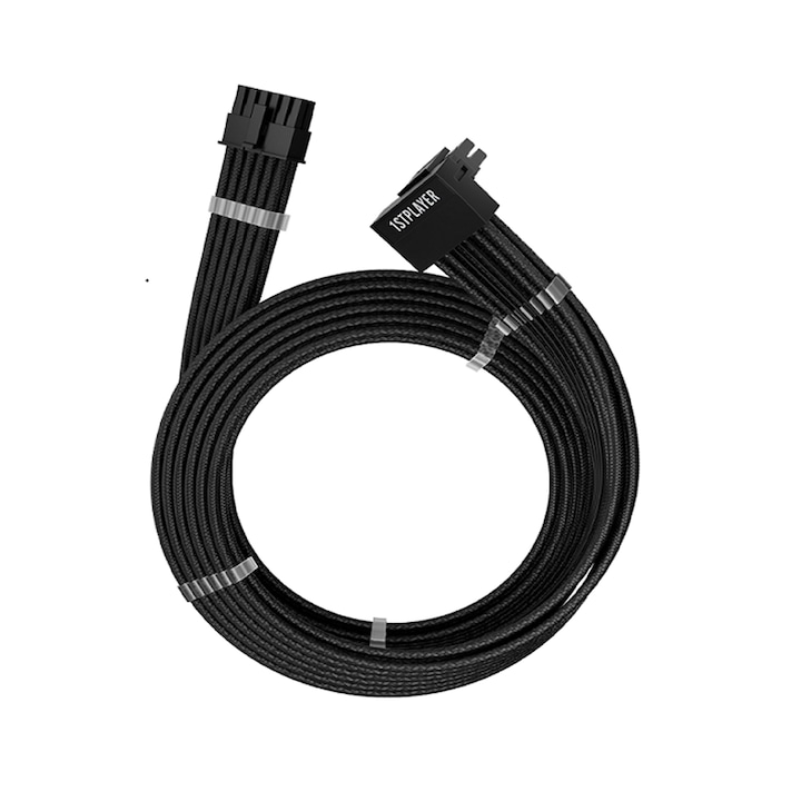 Cablu de alimentare 1stPlayer® Premium 12+4pin PCIe Gen 5 12VHPWR 600W, Steam Punk, FM2-B-MC-P-BK, negru