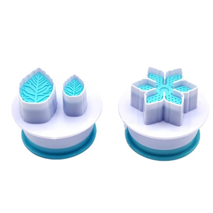 Set 2 Decupatoare Piston - Mari Floare & 2 Frunze- Viva Z. - T05197