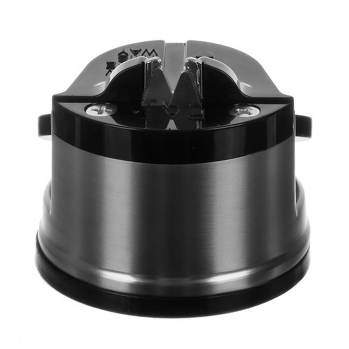 Ascutitor de Cutite idealSTORE, Lama solide din Carbura de Tungsten, Ventuza Solida cu Baza Anti-Alunecare, Fixeaza si Asigura o Fixare Stabila