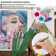 Set de pensula, par din nailon pentru pictura in ulei cu acuarela acrilica set 12 buc