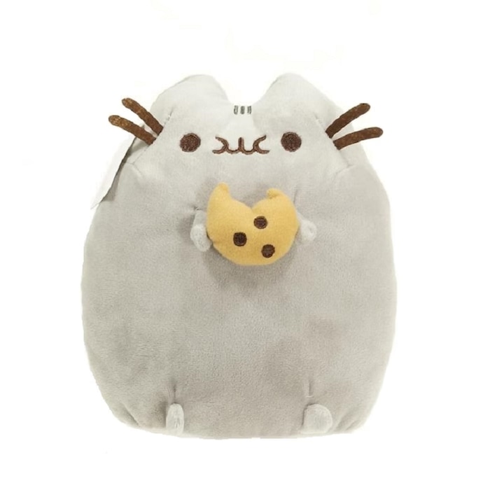 Jucarie de plus Pusheen Cat - Biscuit - 15 cm，Super draguta pisica de plus，Silky feel，Un cadou pe masura，Aducand companie si bucurie copiilor, Potrivit pentru toate varstele，Atat de pufos si comod