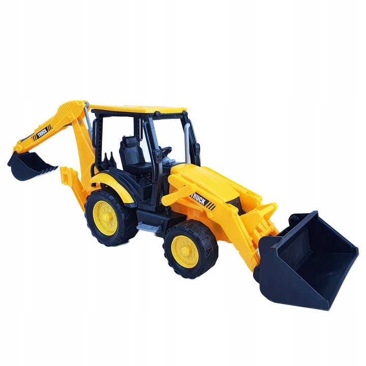 Играчка багер, 3 години, Пластмаса, Движещи се части, Жълт/Черен