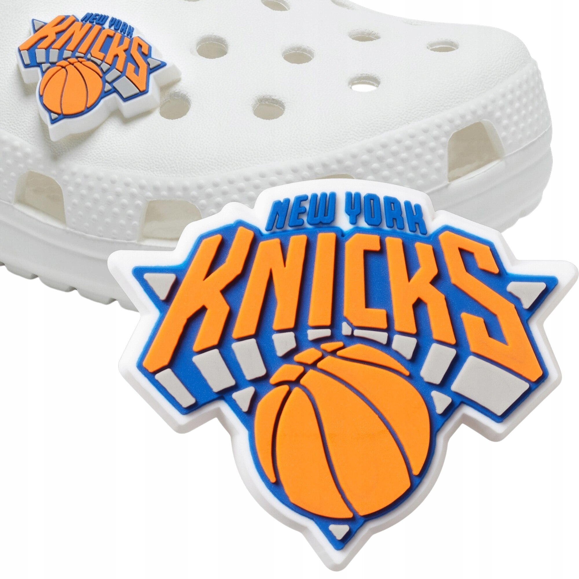 Аксесоар Crocs, Jibbitz, Щифт, NBA, New York Knicks, Пластмаса