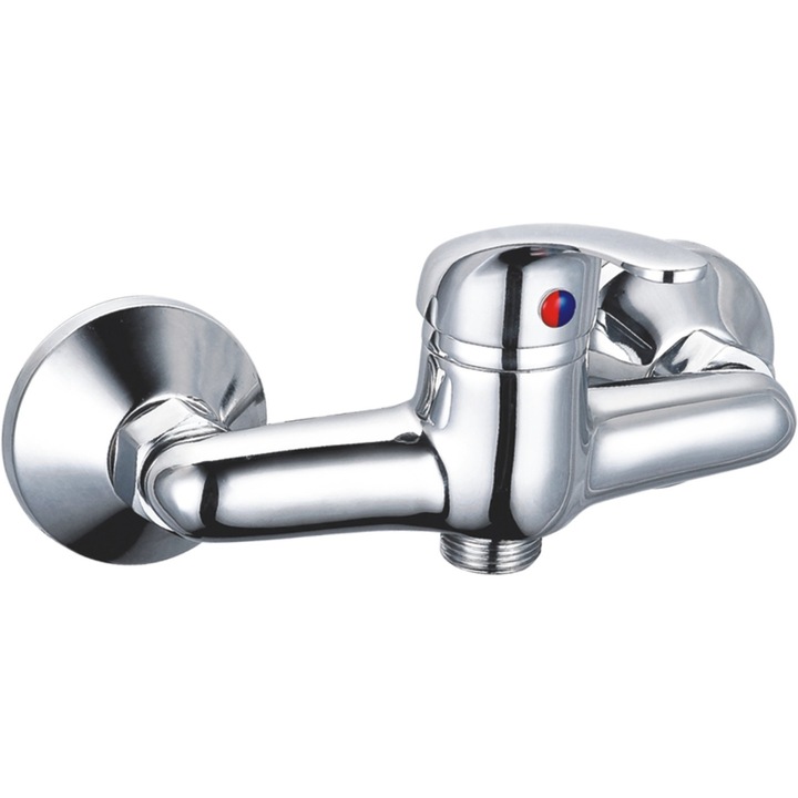 Baterie dus GOBE KH129804-A, cu set dus, monocomanda, finisaj cromat