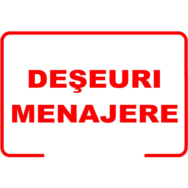 Set de 2 indicatoare A4 - Deseuri menajere