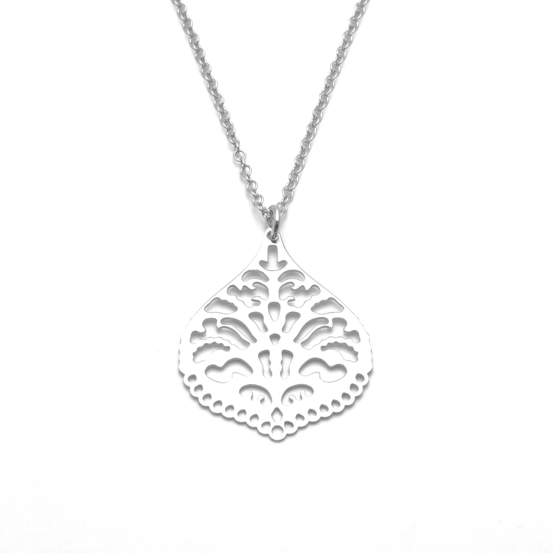 Colier argint rodiat Luxor Gioielli pandant model oriental 14P1B7