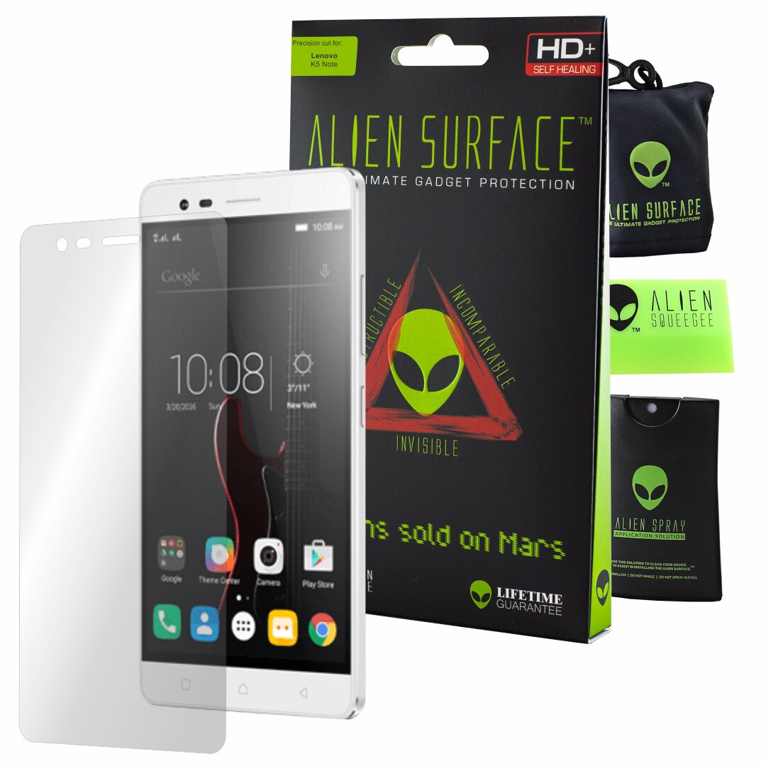 Folie Alien Surface HD, Lenovo K5 Note﻿, protectie ecran + Alien Fiber cadou