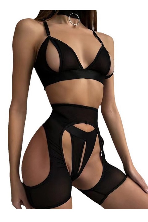 Секси комплект бельо за жени, съблазнителен и провокативен дизайн, подчертава естествените форми, PYKA, Турскосин