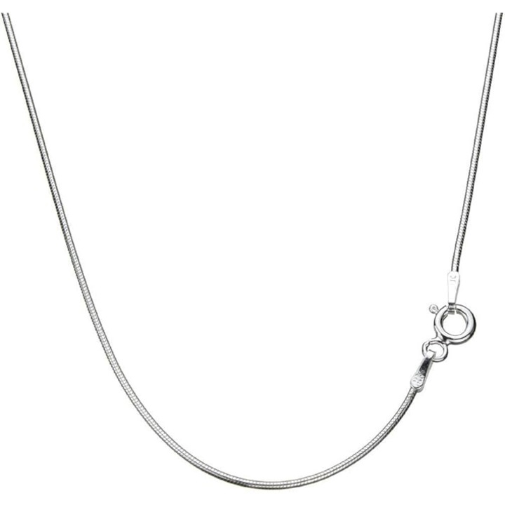 Colier din aliaj metalic argintiu, lungime 45cm