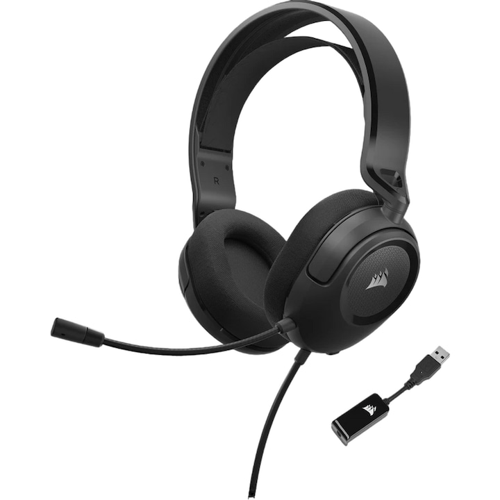 Геймърски слушалки Corsair HS35 SURROUND v2, Черен