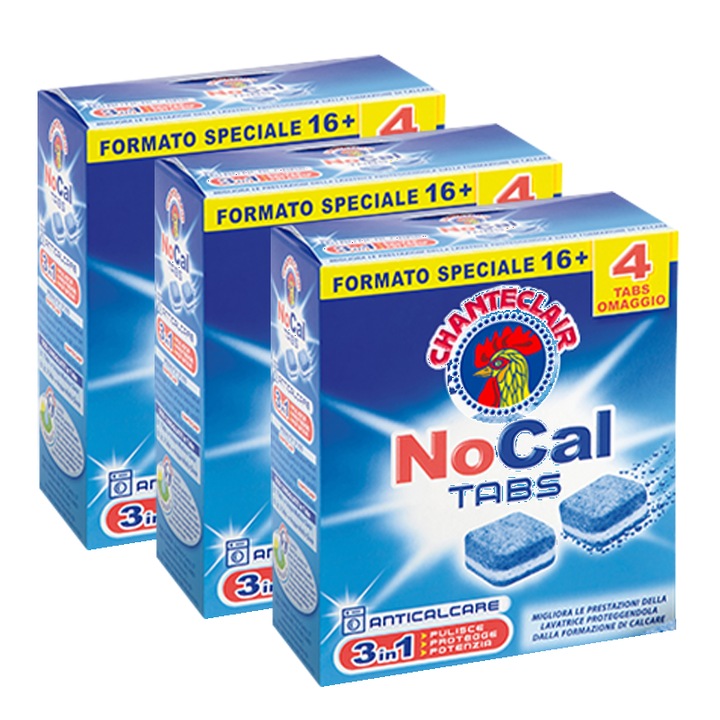 Chanteclair 3in1 No Cal vízkőmentesítő tabletta, 60 db