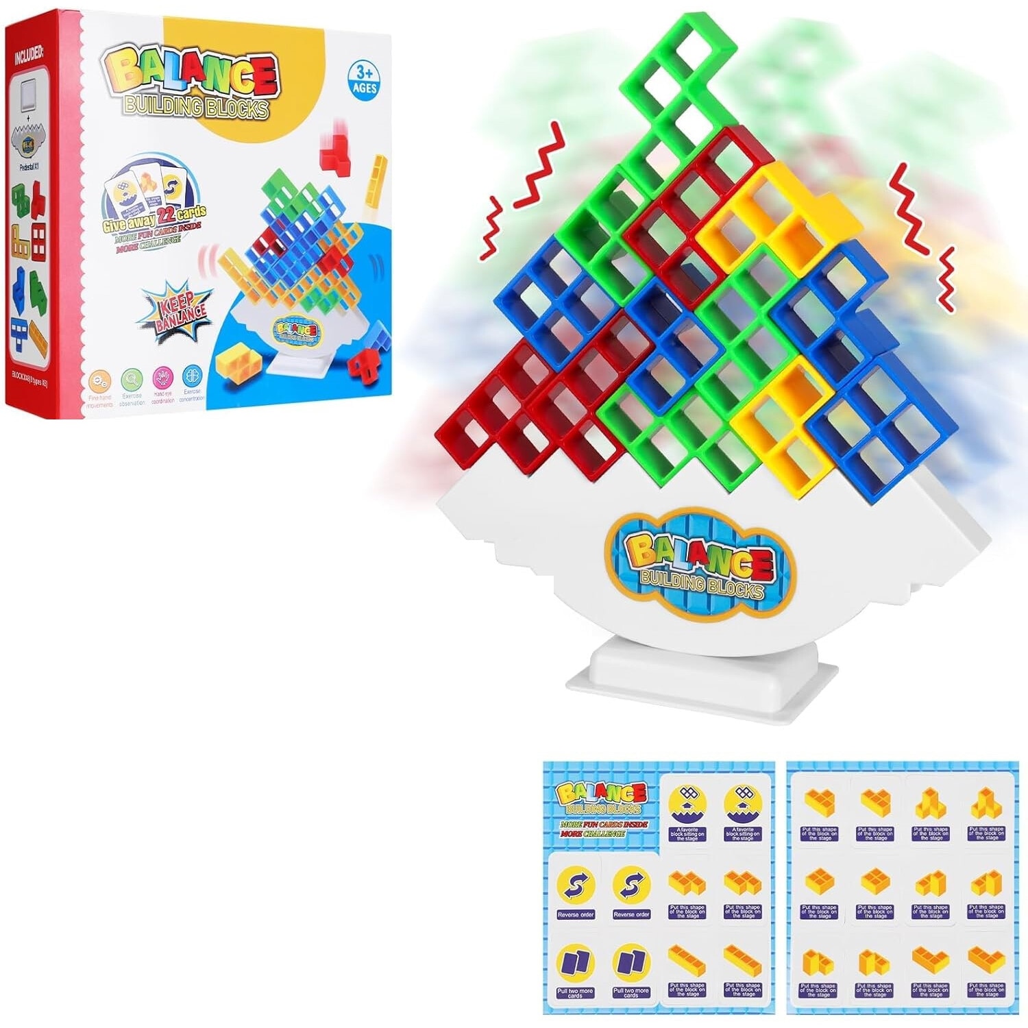 chihappyhappy✨ Set de constructie, Crazy Happy Ball, 48 elemente, Multicolor