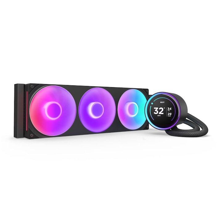 Cooler Procesor NZXT Kraken Elite 360 RGB V2 LCD Negru