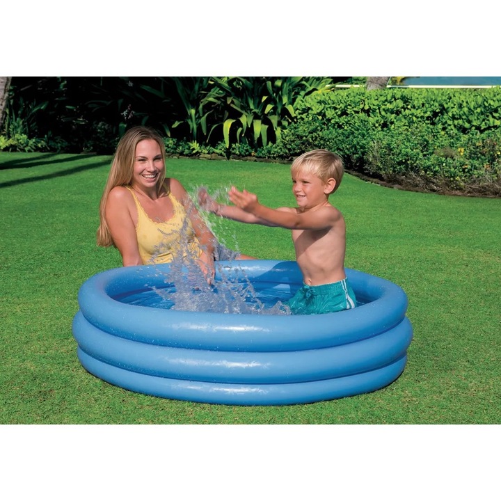 Piscina gonflabila Intex - Crystal Blue, 147 x 33 cm