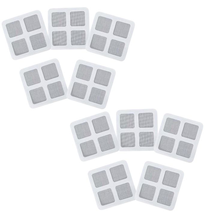 10 db öntapadós lefolyószűrő készlet - Hatékony védelem a szőr és a törmelék ellen, ideális zuhanyzókhoz és mosdókagylókhoz