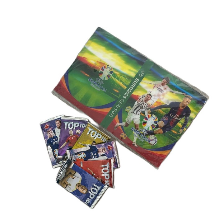 Комплект Албум за 240 картички футболисти и 60 картички с известни футболисти различни колекции, BimBimBo