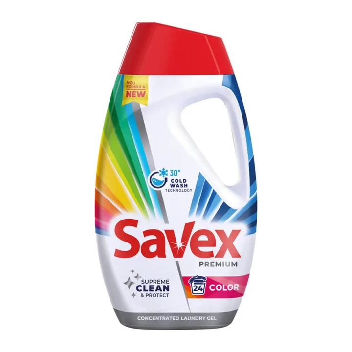 Detergent lichid Savex Premium Color, 1.08 l, 24 spalari