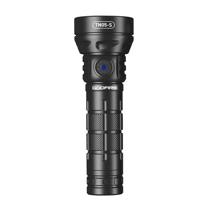 Фенер Superfire TN05-S, алуминий, 20W, 1700 лумена, IP55, 120g, 120x40x25mm, черен