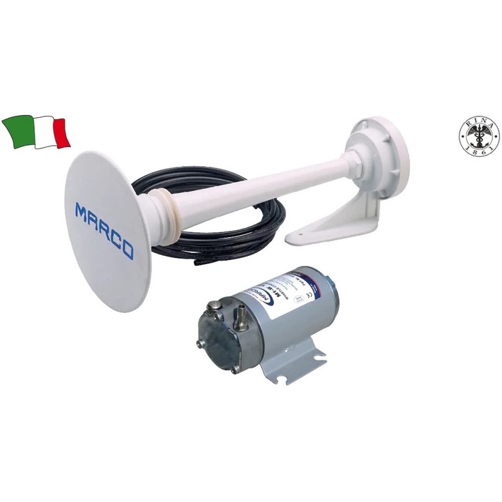 Морски клаксон 24V за лодки 12-20 метра, 5 ампера, 600 W