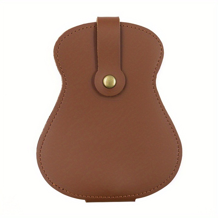 Gitár Pick, Plectrum táska, Gitár Plectrum táska, Hordozható Plectrum Clip, Plectrum tárolótáska, Barna