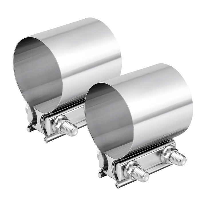 Kipufogó bilincs 3,0 hüvelykes, MWAOWM, 2 darabos készlet, rozsdamentes acél, 360°