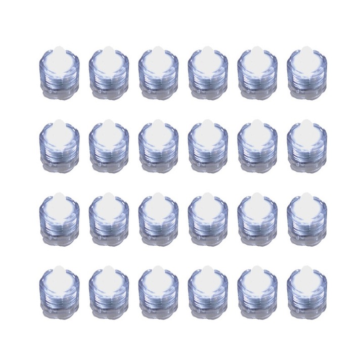 24 db merülő LED elektromos gyertya készlet, Ronyes, fehér, 30x26mm