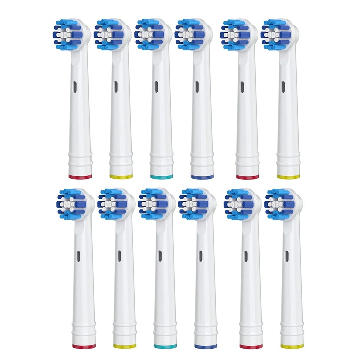 Oral Care® резервни части за електрическа четка за зъби, съвместими с Oral-B Precision Clean, 12 бр