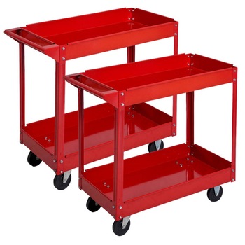 Set 2 carucioare pentru atelier auto, 2 etaje Set 2 carucioare pentru atelier auto, 2 etaje