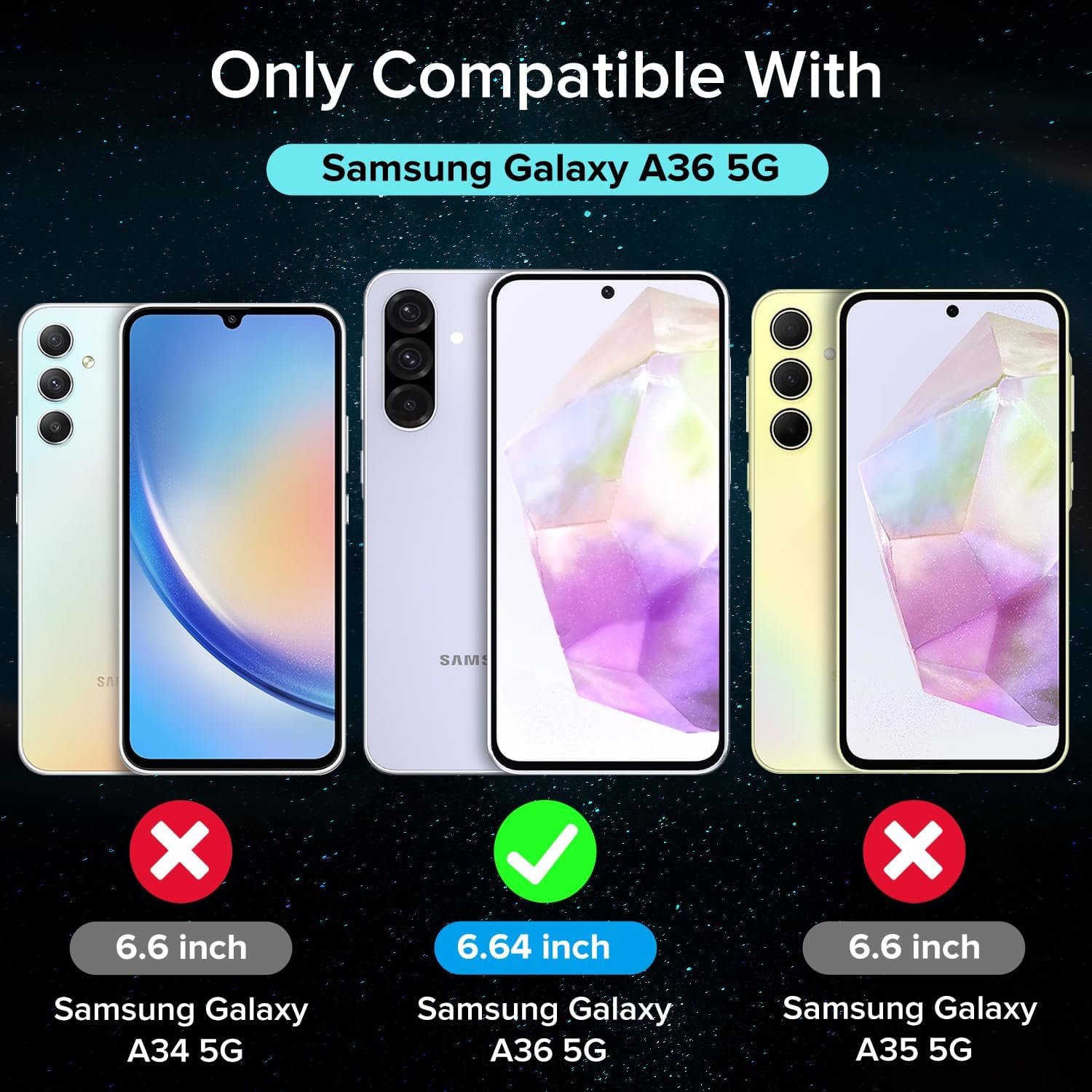 Husa Anti soc, transparenta compatibila cu Samsung Galaxy A36 5G
