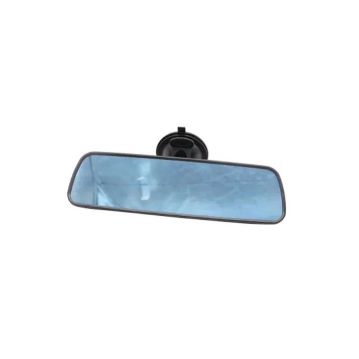 Oglinda retrovizoare fixare cu ventuza, culoare neagra, dimensiuni 24, 5 x 6, 5 cm