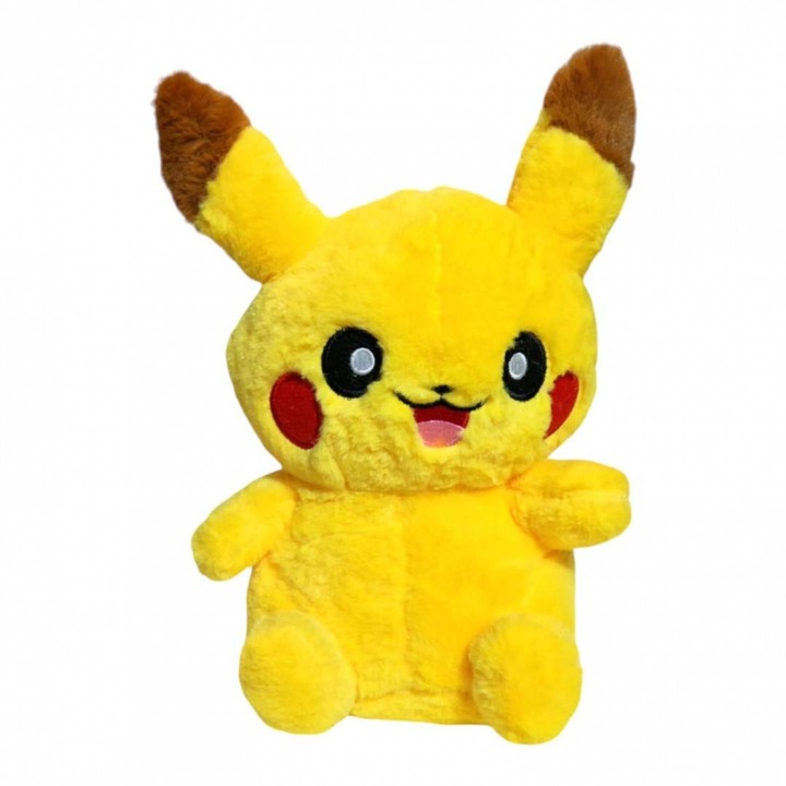 Плюшена играчка с бродирани детайли, 24 см, жълта