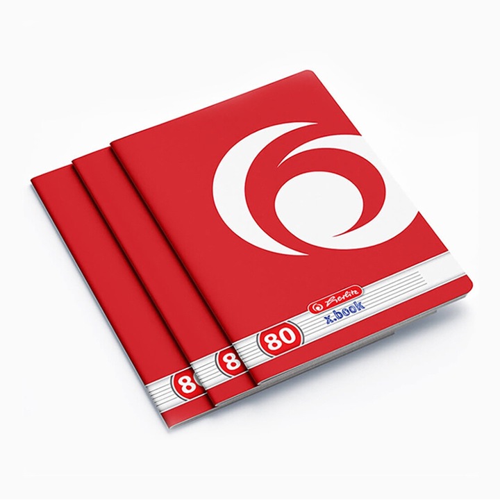 Caiet Herlitz Rainbow, A5, 80 file, Dictando