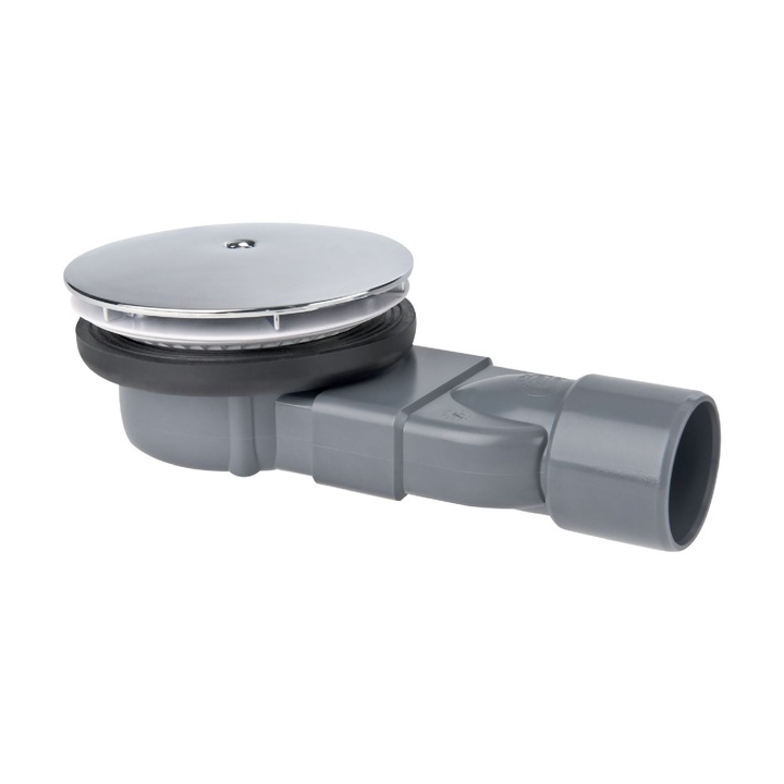 Sifon dus, slim, cu membrana antimiros, Ø 90 mm