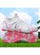 Ghete de fotbal MBrands, 8.3 cu glezna pentru teren sintetic, culoare alb 40