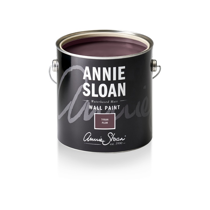 Vopsea de perete Annie Sloan, Tyrian Plum, 2.5l, mov inchis, non-toxic