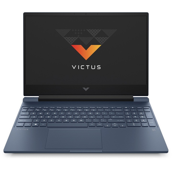 Лаптоп HP Victus 15-fb1020nn с AMD Ryzen 5 7535HS (3.3/4.6GHz, 16M), 16 GB, 1TB M.2 NVMe SSD, NVIDIA RTX 2050 4GB GDDR6, Free DOS, Тъмносин