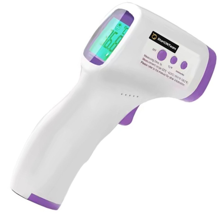 Termometru Digital cu Infrarosu pentru Copii si Bebelusi, Adulti sau Obiecte
