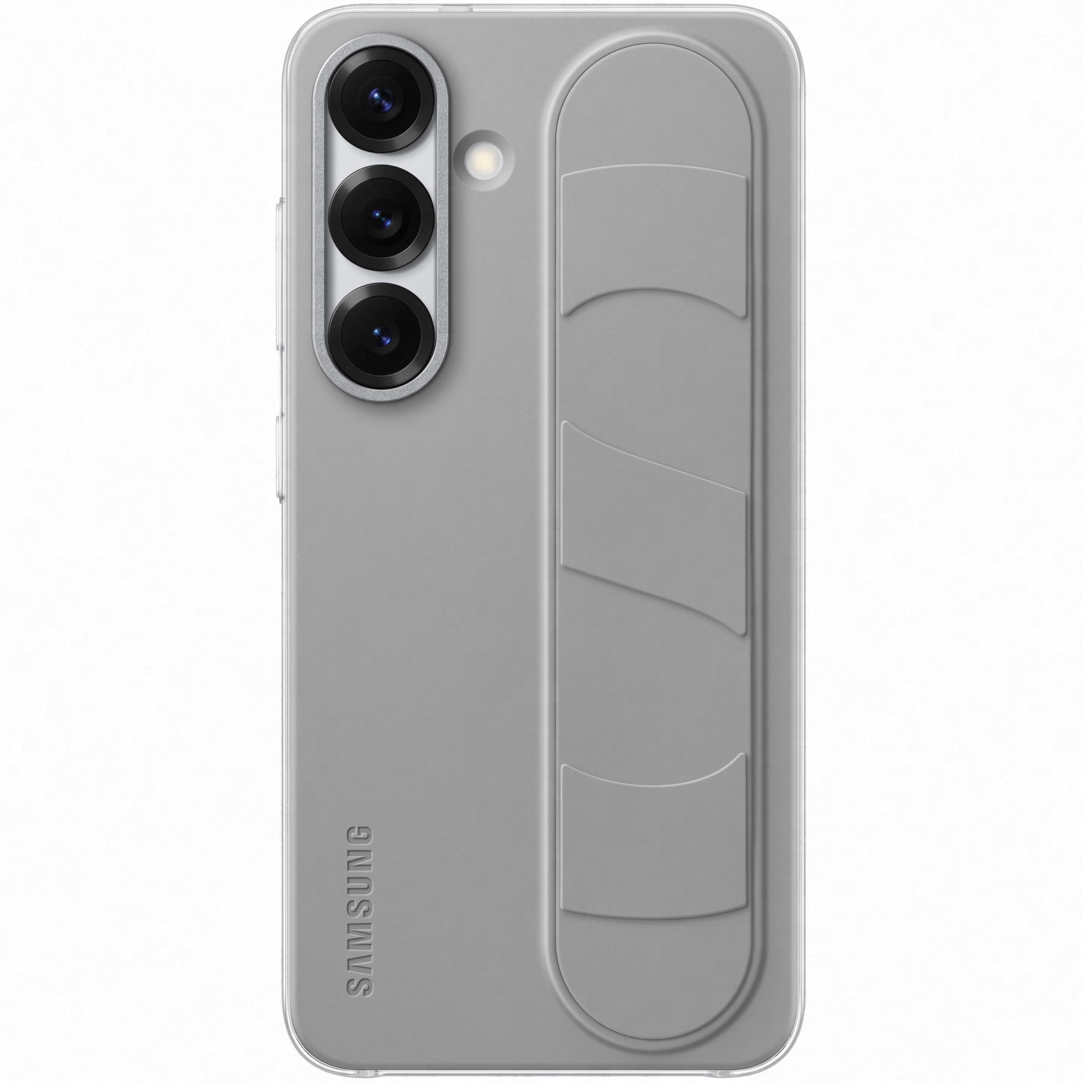 Husa de protectie Samsung Standing Grip Case pentru Galaxy S25, Gray