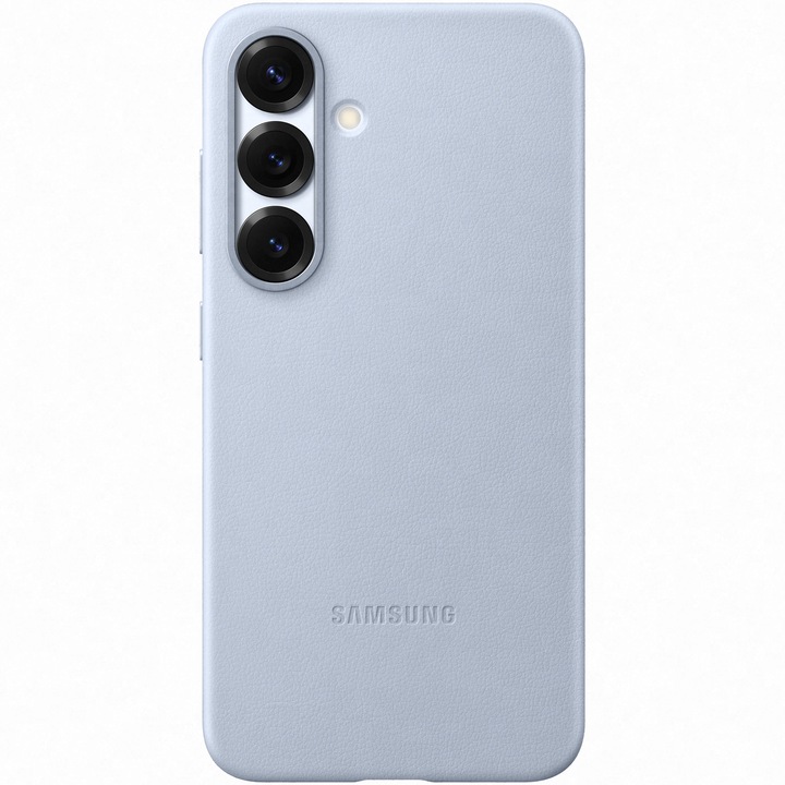 Husa de protectie Samsung Kindsuit Leather Case pentru Galaxy S25, Light Blue