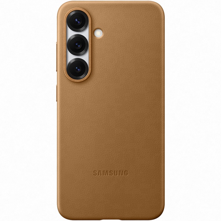 Предпазен калъф Samsung Kindsuit Leather Case за Galaxy S25, Gold