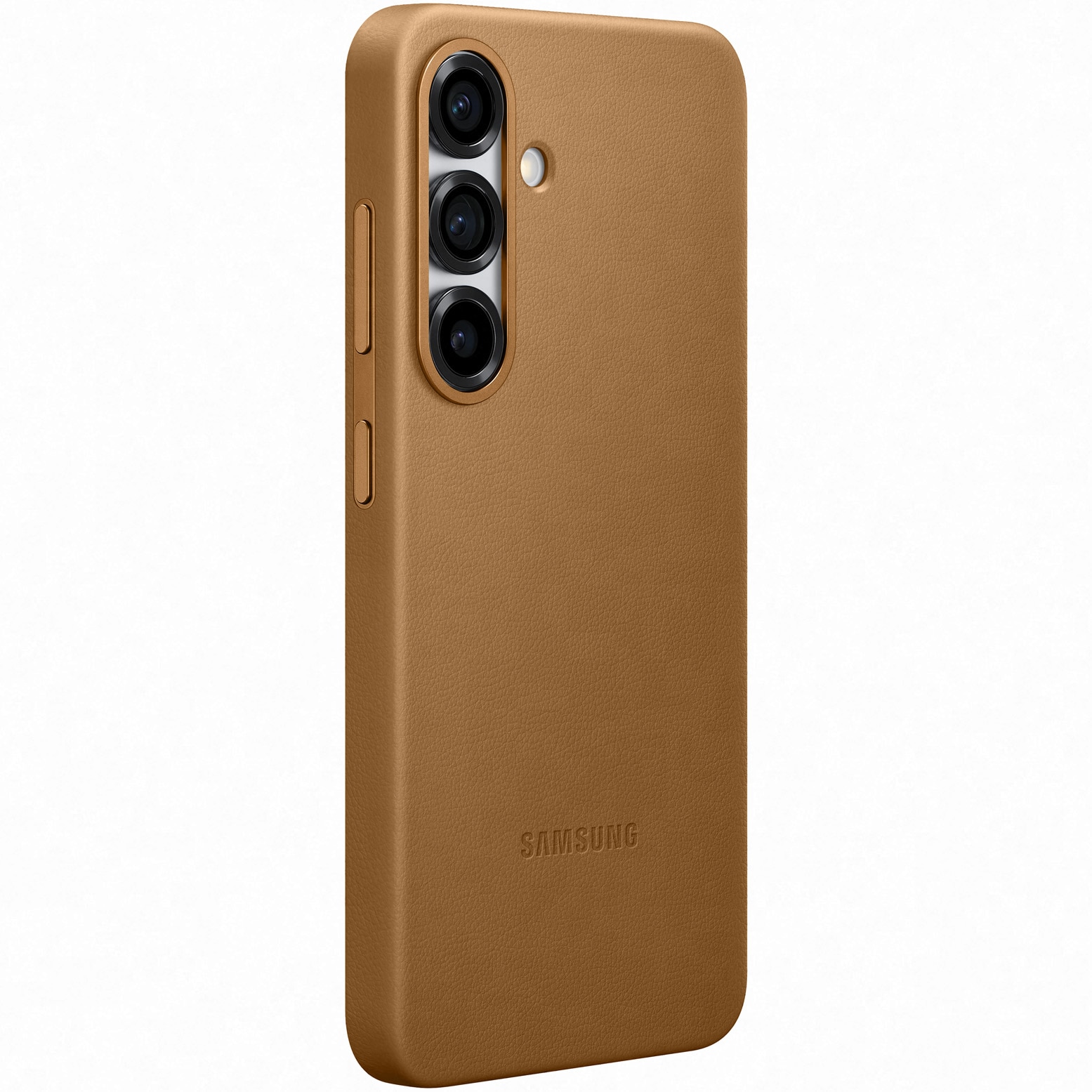 Husa de protectie Samsung Kindsuit Leather Case pentru Galaxy S25, Gold