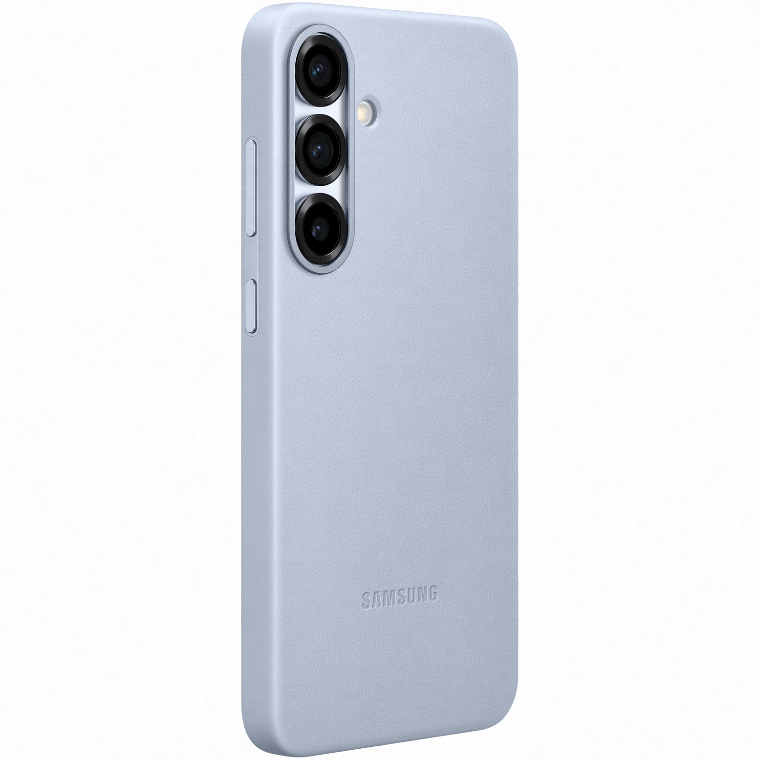 Husa de protectie Samsung Kindsuit Leather Case pentru Galaxy S25+, Light Blue