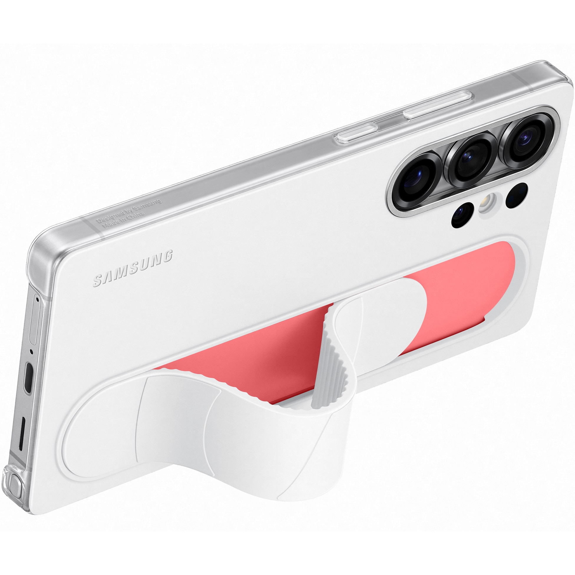 Husa de protectie Samsung Standing Grip Case pentru Galaxy S25 Ultra, White