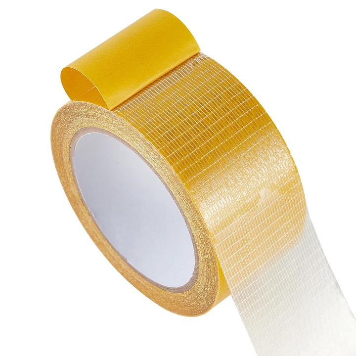 Двойно залепваща текстилна лента за подгъване и фиксиране на предмети, 5 см ширина x 100 см дължина, MaffStuff