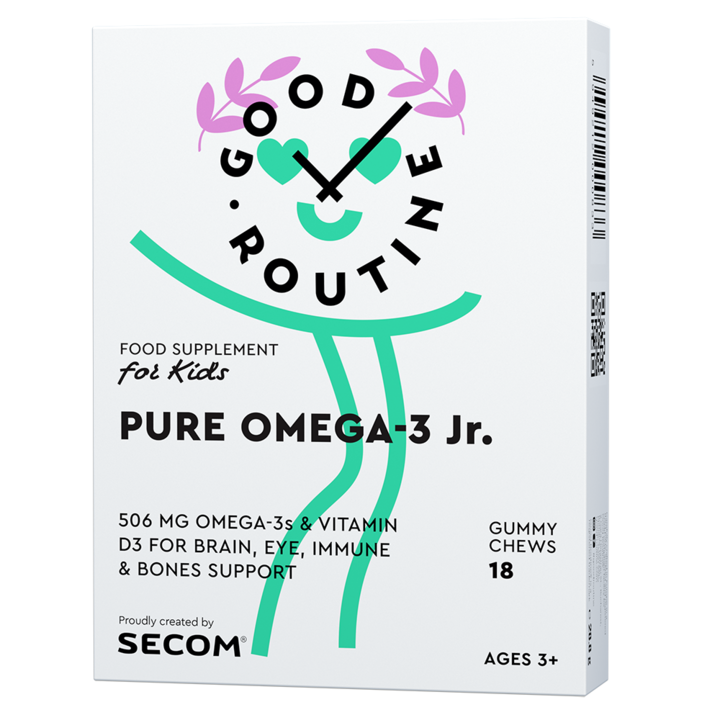 Pure Omega-3 Jr copii, 18 jeleuri, Good Routine by Secom