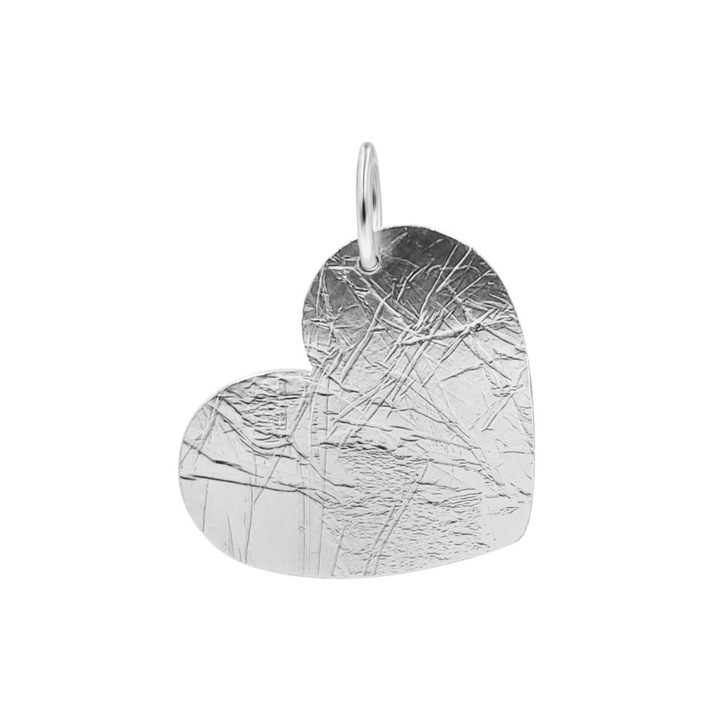 Pandantiv din argint in forma de inima, Heart's a Map