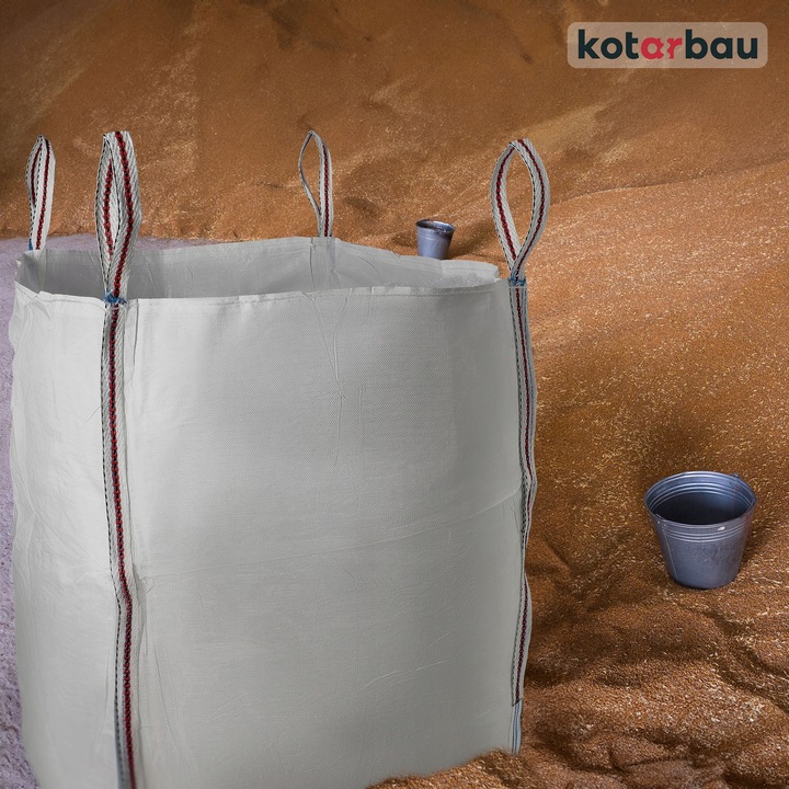 Set 4 saci, Kotarbau, polipropilena, rezistenti la umiditate, 90 x 90 x 120 cm, alb