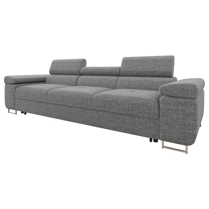 Canapea Torezio III Bis, MIRJAN24, gri inchis, 102x263x70 cm